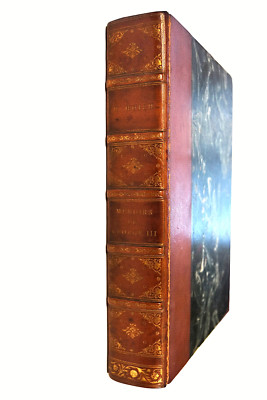 RARE - Memoirs of George the Third, Huish, Kelly, London 1821 Leather 1st ed, VG-image