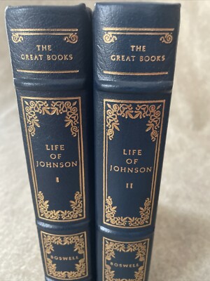 Franklin Library 25th Anniversary Great Books Life of Johnson Boswell v1+v2 MS-image