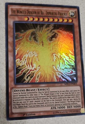 1x Yu-Gi-Oh! The Winged Dragon Of Ra - Immortal Phoenix - MIL1-EN001 - 1st Ed-NM-image