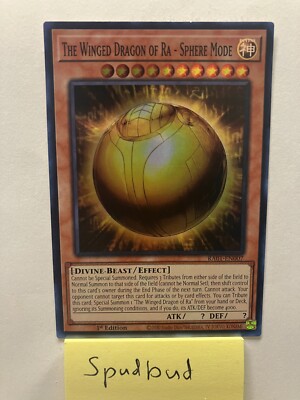 x3The Winged Dragon of Ra - Sphere Mode Super Rare 3x RA01-EN007 (Near Mint)-image