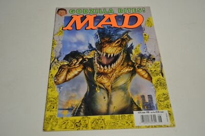 June 1998 MAD Magazine #370 GODZILLA Bites, Yellow Border-image