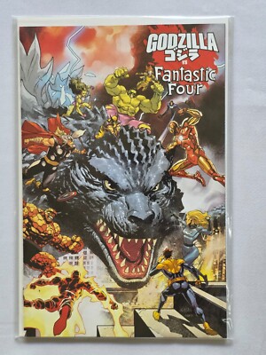 Godzilla vs. Fantastic Four (2025) #1C Leinil Francis Yu Wraparound Marvel-image