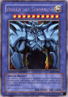 Yugioh! HP Obelisk the Tormentor - JMP-EN004 - Secret Rare - Limited Edition Hea-image
