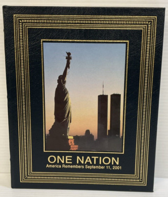One Nation America Remembers September 11th 2001 Easton Press Hardcover Book -image