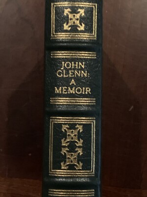 John Glenn: A Memoir SIGNED EDITION The Easton Press Leather Bound NASA Mercury -image