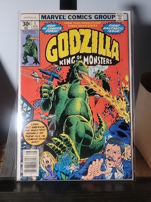 Godzilla #1 30 Cent Variant (Marvel Comics August 1977)-image