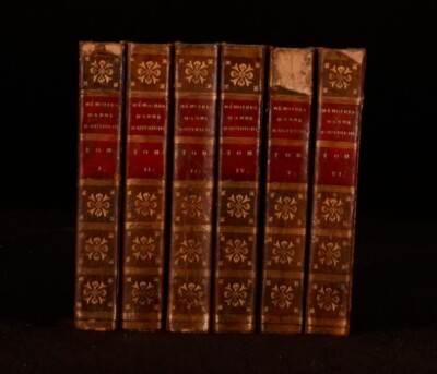 1782 6vol Memoirs Pour Servir A Li'Histoire d'Anne D'Autriche De Motteville-image