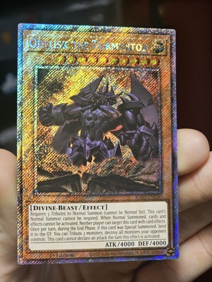 Yu-Gi-Oh! TCG 1x Obelisk the Tormentor (Platinum Secret Rare) RA03-EN230 x1-image