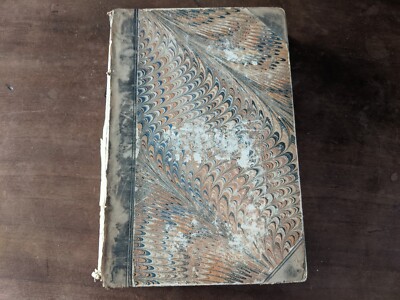 Old LIFE AND VOYAGES OF CHRISTOPHER COLUMBUS Leather Book 1861 AMERICA CUBA TRIP-image