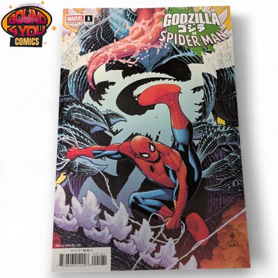 Godzilla vs. Spider-Man #1 - Nick Bradshaw - Venomized Godzilla Variant (2025)-image