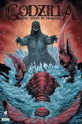 GODZILLA HERE THERE BE DRAGONS #4 COVER B KIRKHAM | IDW COMICS 2023-image