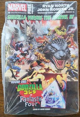 GODZILLA#1 & DOOM#2:10ctBUNDLE/5 & A HALF LBs!/MARVEL PREVIEWS 40/NEW PROMOPAK!-image