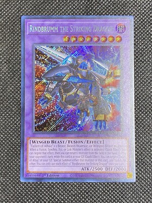 YuGiOh! - Rindbrumm the Striking Dragon RA02-EN025 Secret Rare 1st Edition NM-image