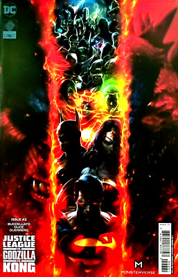 JUSTICE LEAGUE VS GODZILLA VS KONG #2 COVER D INCENTIVE FRANCESCO MATTINA VAR NM-image