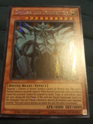 Yugioh Obelisk The Tormentor Secret Rare Limited Edition NM CT13-EN002-image