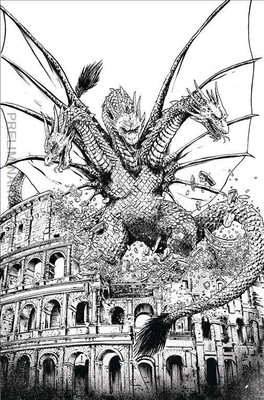 Godzilla: Here There Be Dragons II: Sons of Giants #5C VF/NM; IDW | RI 1:10 Vari-image