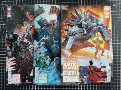 Dc Justice League Vs Godzilla Vs Kong #7 A Cover + Jim Lee, Dan Mora Variants-image