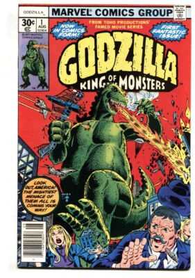 GODZILLA #1 MARVEL 1ST ISSUE-SCI-FI-KING OF THE MONSTERS 1977 NM--image