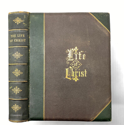 1851 Life of Christ Book Joseph & Celina Bouvier Family Woonsocket Rhode Island-image