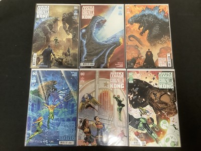 Justice League Vs. Godzilla Vs. Kong #1-6 Comic Lot, #1 2nd Printing, Jon boy #3-image