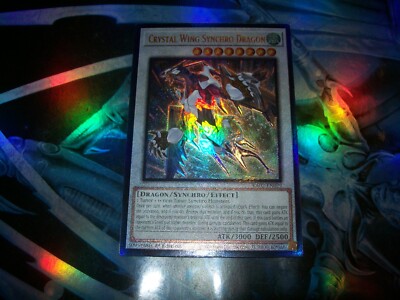 Crystal Wing Synchro Dragon 1st Edition Prismatic Ultimate Rare RA02-EN029-image