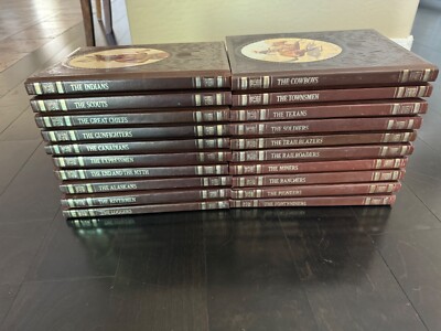 Time Life Books THE  OLD WEST Leather 20 Lot ORIGINAL GUNS POSTER-image