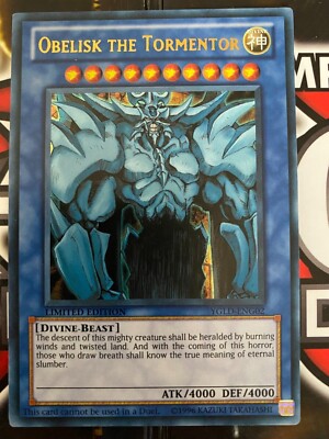 YuGiOh Obelisk the Tormentor YGLD-ENG02 Limited Edition LP-image