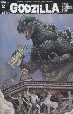 GODZILLA RAGE ACROSS TIME # 2 1 IN 25 INCENTIVE VARIANT BY IDW  2016-image