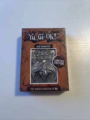 Yu-Gi-Oh! Limited Edition Metal God Card of The Winged Dragon of Ra Factory Seal-image