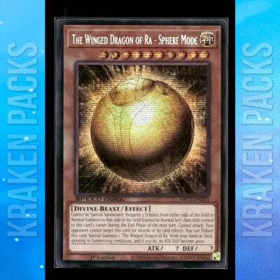 YUGIOH The Winged Dragon of Ra - Sphere Mode SECRET 1ST EDITION SBC2-END02 NM-image
