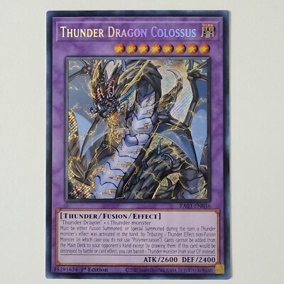 Thunder Dragon Colossus - RA03-EN036 - NM - Secret Rare - 1st ed - Yugioh-image