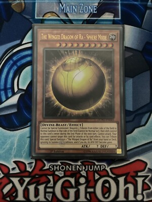 YuGiOh The Winged Dragon of Ra Sphere Mode DUPO-EN045 Ultra Rare 1st Edition LP-image