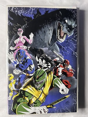 Godzilla VS Mighty Morphin Power Rangers II #1 Virgin Variant [Gavarette]-image