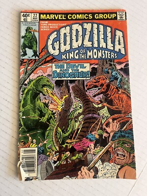 Godzilla King Of The Monsters #22. Marvel, 1977. Low Grade. See Pics. -image