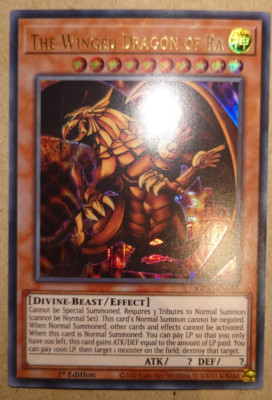 The Winged Dragon Of Ra - Pharaoh's Ultra Rare 1st Edition KICO-EN065 - YuGiOh-image