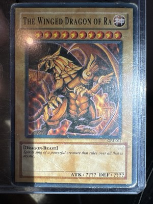 Yugioh The Winged Dragon of Ra GBI-003 Secret Rare Authentic God Card-image