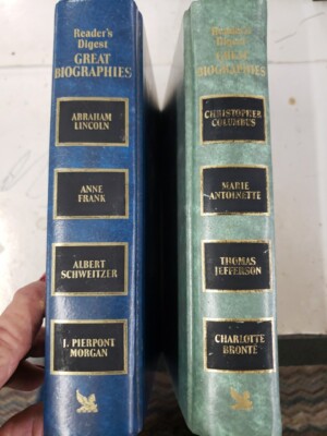 Lot of 2 Reader's Digest Great Biographies - Hardcover First Editions 1987 1989-image