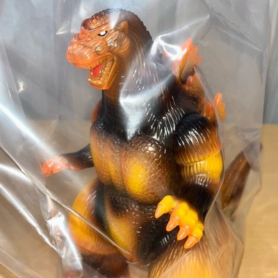 Godzilla 1995 Death 350 Clear Orange Burning Marusan Sofvi Soft Vinyl Last 1-image