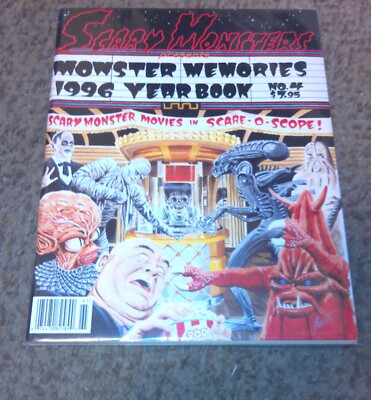 SCARY MONSTERS YEARBOOK 4 - 1996 FRANKENSTEIN, ALIENS - VERY FINE 8.0-image