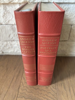 Andrew Jackson 2 Vols. by Marquis James Portrait & Border Captain Easton Press-image