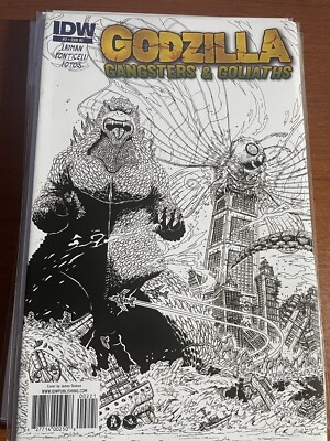 Godzilla Gangsters and Goliaths #2 NM 2011 IDW Comics 1:10 Sketch Variant-image