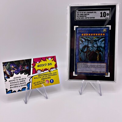 2010 YU-GI-OH OBELISK THE TORMENTOR SGC 10 GEM MINT LC01-EN001 limited edition-image