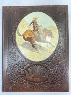 The Old West Time Life Books the Cowboys 1978 Brown Faux Leather Collection Ed-image