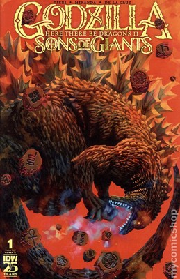Godzilla Here There Be Dragons II Sons of Giants 1A NM 2024 Stock Image-image