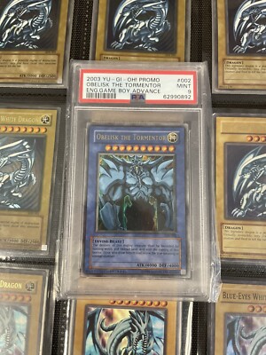 2003 Yu-Gi-Oh! Promo Game Boy Advance Ultra rare#002 Obelisk The Tormentor PSA 9-image