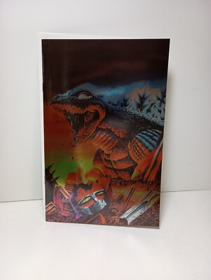 Godzilla vs Mighty Morphin Power Rangers #1 Foil Poncho Variant Stashhhloot  Hot-image