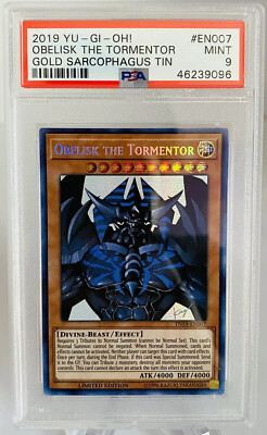 Obelisk The Tormentor Secret Rare 2019 Yu-Gi-Oh Card TN19-EN007 PSA 9 MINT-image