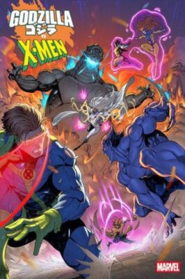 Godzilla Vs. X-Men #1 Marvel Comics Iban Coello Variant Cover E Near Mint-image
