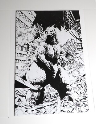 Godzilla Vs MMPR II #1 Set of 2 comics, BW Virgin Eskivo Connecting Cover-image