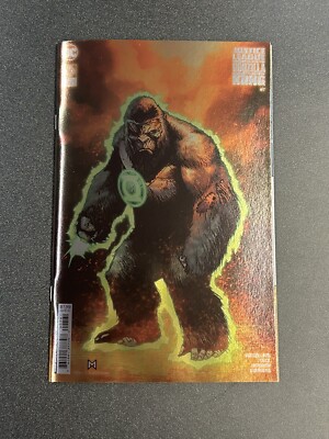 JUSTICE LEAGUE VS GODZILLA VS KONG #7 KONG GREEN LANTERN FOIL VARIANT TC18-image